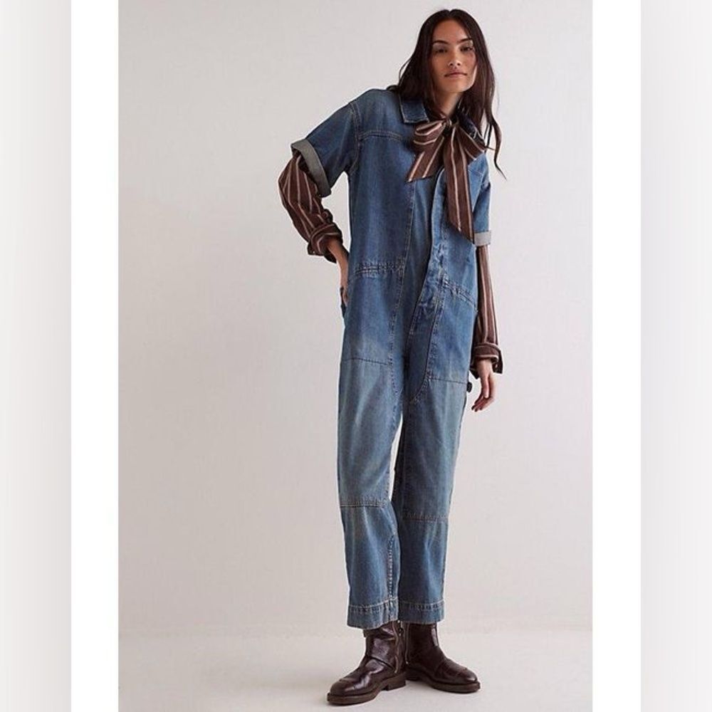 New Free People We The Free Golden Days Jumpsuit Size Xs